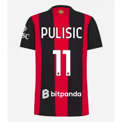 AC Milan Christian Pulisic #11 Hjemmebanetrøje Dame 2026-27 Kortærmet